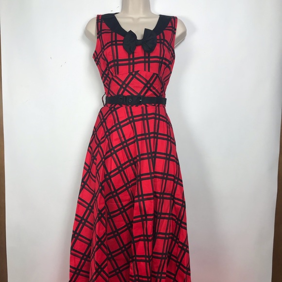 Voodoo Vixen Plaid Swing Dress NWT - Picture 3 of 8